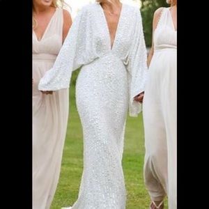 ASOS sequin kimono wedding dress